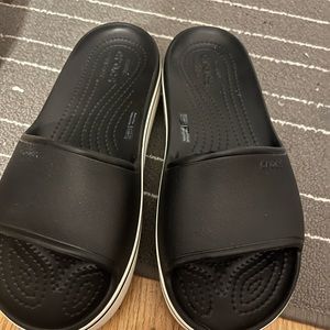 Crocs platform sandals, Women US size 8, like new, worn once, black
